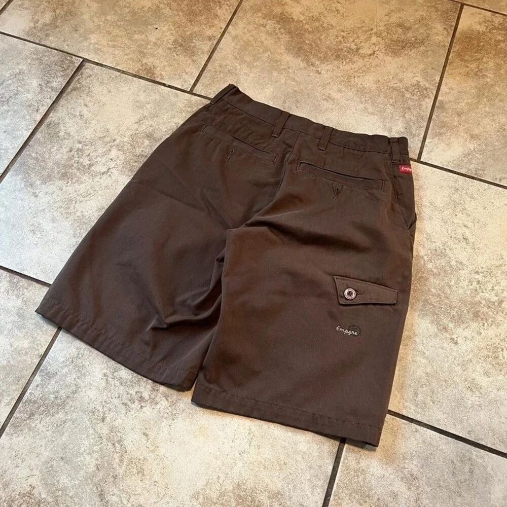 Vintage Y2K Empyre Baggy Skate Shorts Brown Size 30